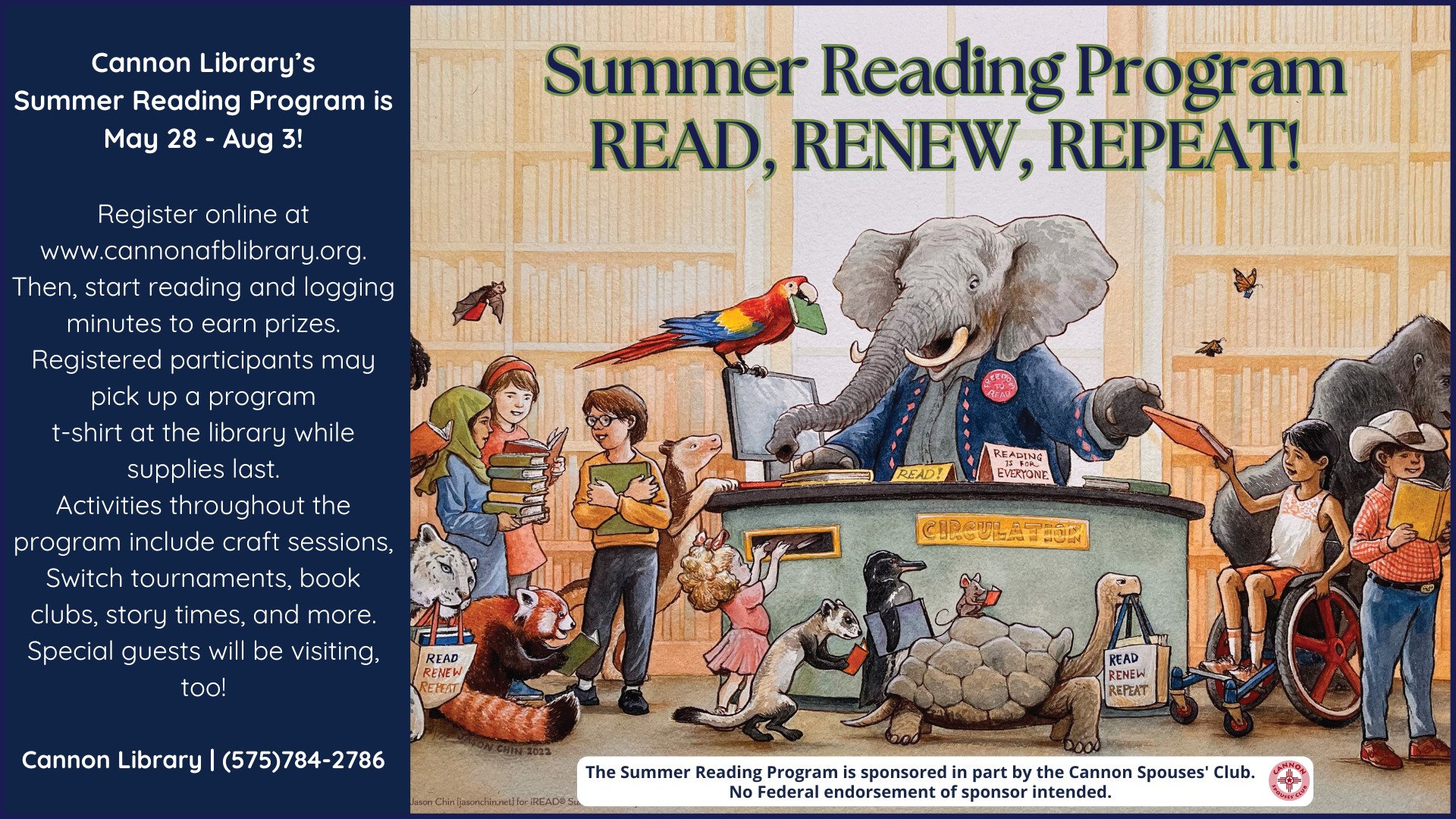 Summer Reading Program Begins – Cannon Library
