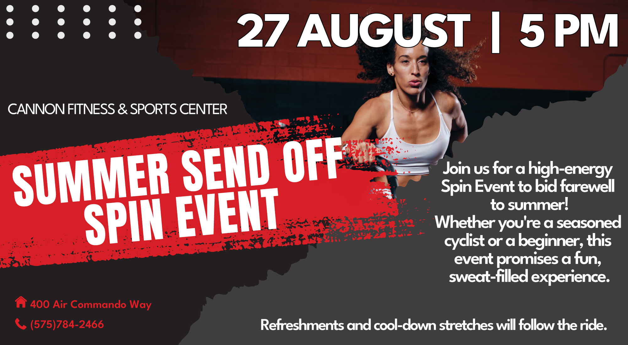 Summer Send Off Spin Event – Fitness Center